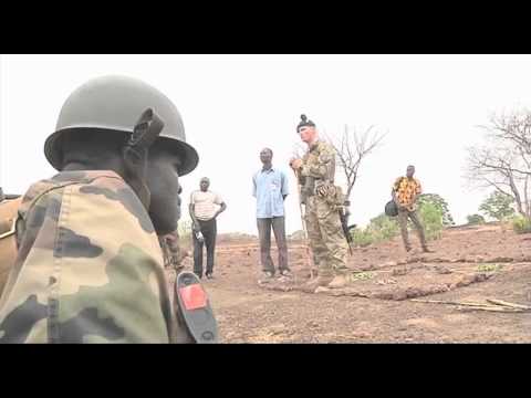 UK and Irish troops training the Mali Army