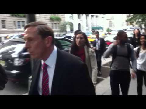 CUNY Students Confront War Criminal David Petraeus