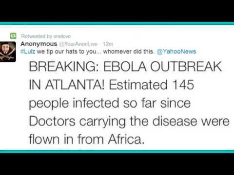 Hacked? Yahoo News Reporting 'Atlanta Ebola Outbreak', 145 Infected!