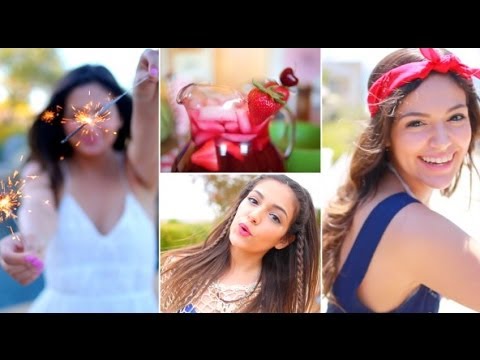 Fourth of July Outfit ideas, DIY Treats + Hair & Makeup!