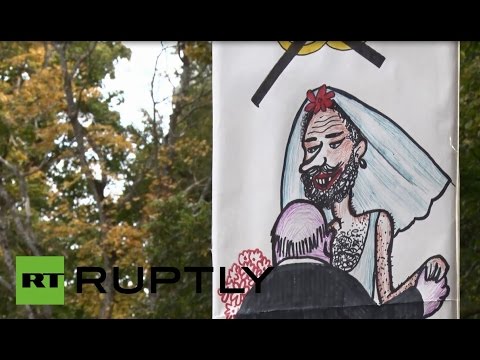 Estonia: Watch anti-gay marriage protesters rally in Tallinn