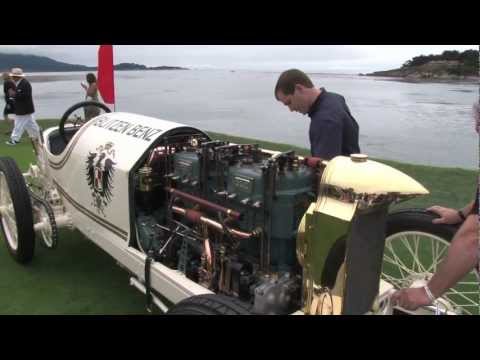 Starting the 1909 Blitzen-Benz, UNEDITED, @ Pebble Beach Concours d'Elegance