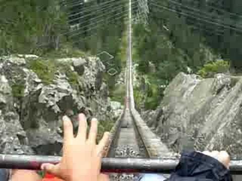 Bajada en el Funicular Gelmer . El mas inclinado del mundo!