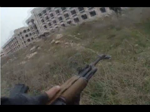 Syria Civil War - Clashes And Insane Heavy Intense Urban Combat Firefight Helmet Cam Fighting Action