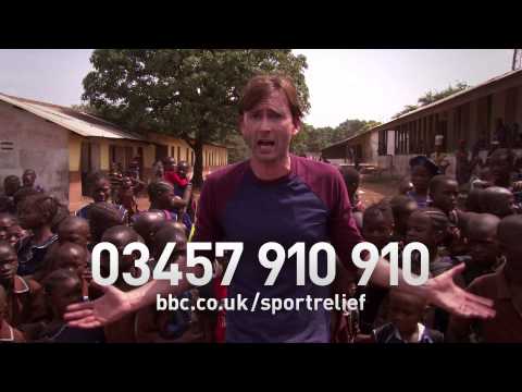 David Tennant with some great school results in Sierra Leone | Sport Relief 2014