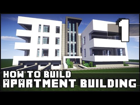 Minecraft - How to Build : Modern Apartment Building - Part 1