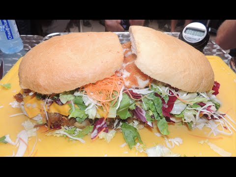 Food Challenge  - The Undefeated Dino Burger Challenge!!