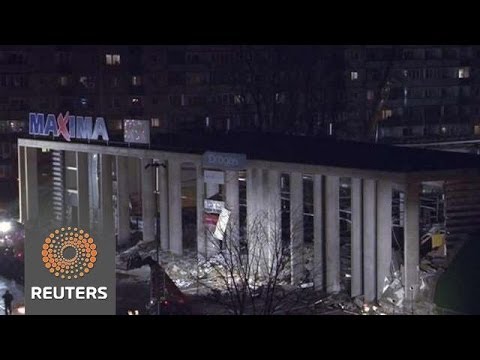 Several killed, dozens trapped after Latvia supermarket collapse