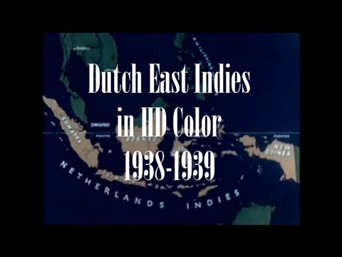 Dutch East Indies in HD Color 1938-1939