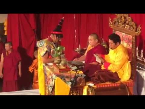 Trijang Choktrul Rinpoche giving Yamantaka initiation in Mongolia (Septermber 2014)