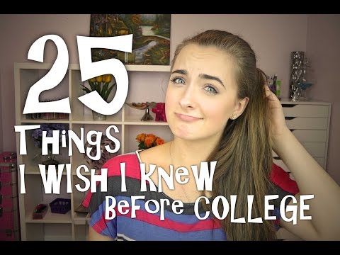 25 Things I Wish I Knew Before College♥College Freshman Advice♥