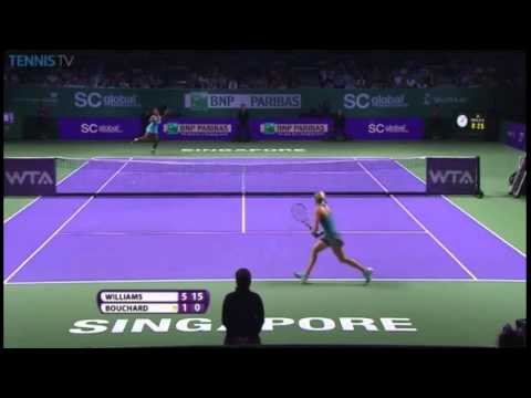 Serena Williams Vs Eugenie Bouchard WTA Finals Singapore Open 2014 Round Robin Full Match