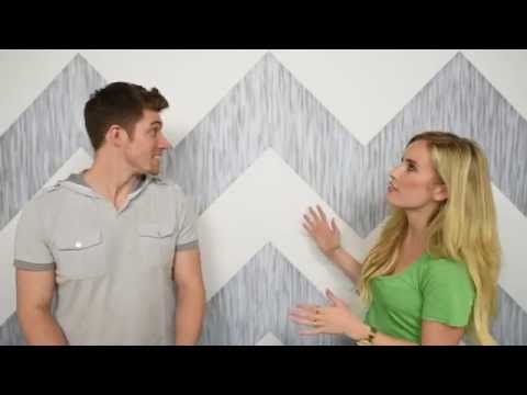 How to Paint a Chevron Wall (Painting Perfect Lines)