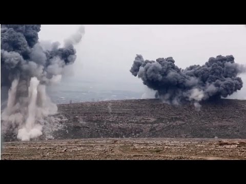 Iraq War 2015 - Battle For Mosul: Kurdish Peshmerga Fight ISIS During Assault Towards Mosul