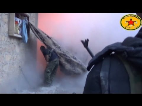 Syria War 2015 - Heavy Clashes And Intense Urban Fighting Between Kurdish YPG And ISIS In Kobane