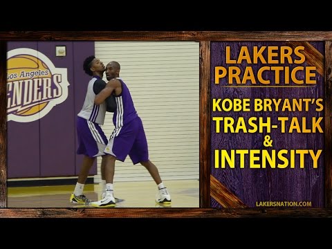 Kobe Bryant Trash-Talking At Lakers Practice (VIDEO)