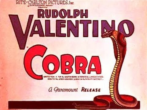 COBRA (1925) Rudolph Valentino