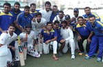 India karnataka Ranji Cricket Players at Eden Garden during the Match between Bengal vs Karnataka on Wednesday 17 December 2014