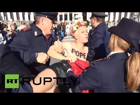 Holy See: Femen shove the Christian cross up their backsides