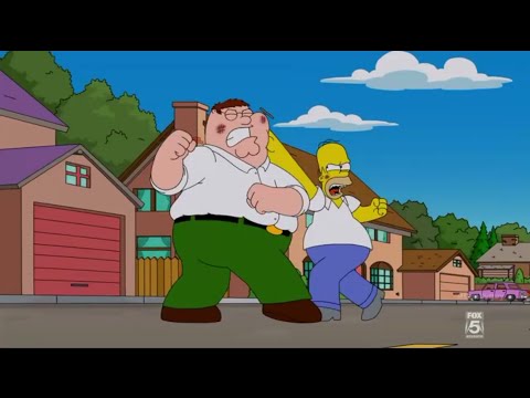 Peter Griffin Vs Homer Simpson - the fight is on!