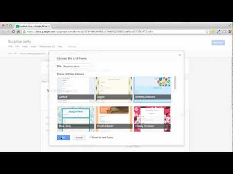 A tour of Google Forms