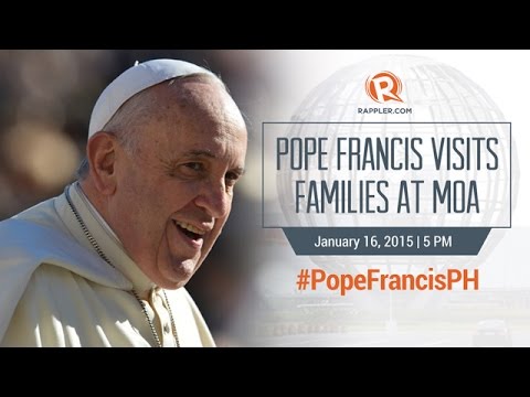 #PopeFrancisPH: Pope Francis visits families at MOA