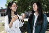 Top year 12 students Jiheng Xu of Canberra College and Vanessa Ma of Canberra Girls Grammar School.