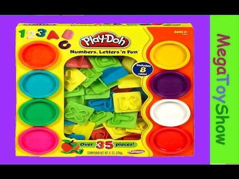 Play Doh Letters Numbers n fun [Learn ABC Learn 123]