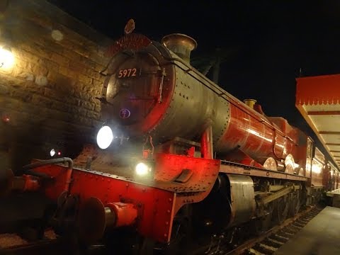 Hogwarts Express Train POV BOTH Directions Harry Potter Diagon Alley Universal Orlando Resort