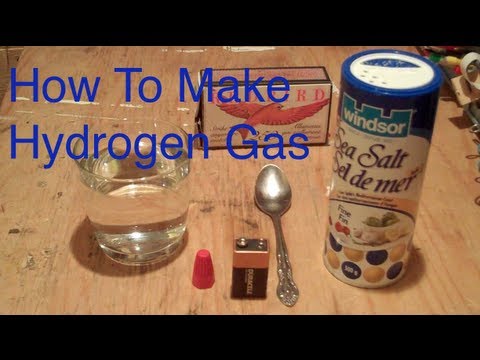 How To Make Hydrogen Gas Using a 9v Battery- Easy