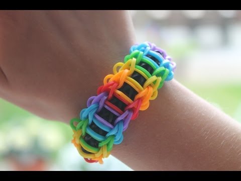 Rainbow loom Nederlands, Ladder Armband, rustige uitleg