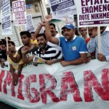 Immigrants protest against Greece's neo-Nazi Golden Dawn