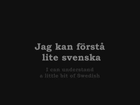 Learn Swedish: Helpful Swedish sentences (To explain that you practice on your Swedish)