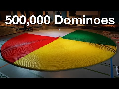 500,000 Dominoes - The Year in Domino - 3 Guinness World Records