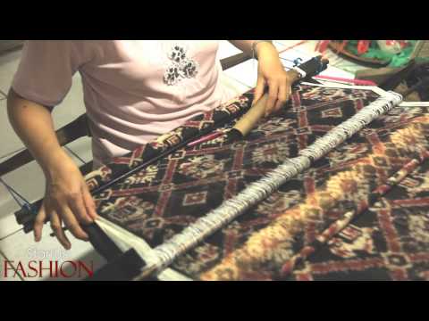 Double Ikat weaving in Bali Indonesia