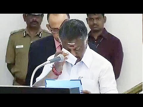 Tamil Nadu's new chief minister, colleagues break down