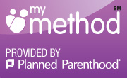 badge linking to planned parenthood information about birth control methods