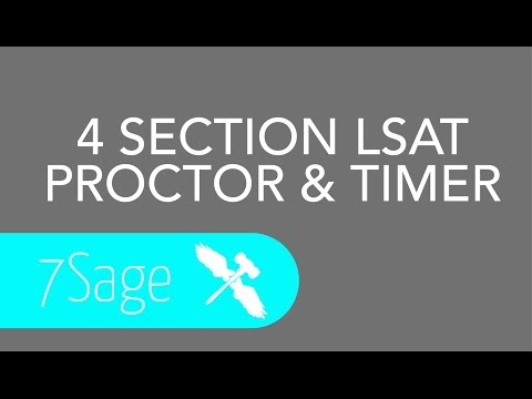 LSAT Proctor & Timer for 4 Section LSATs