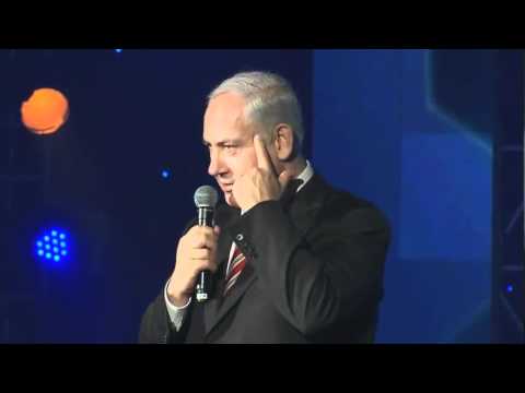 WHERE ARE YOU FROM? FROM ISRAEL!! PM Benjamin Netanyahu at the 2012 Taglit Mega-Event .wmv