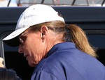 Bruce Jenner is spotted heading back to his car after having lunch in West Hollywood, Ca while also filming the current season of Keeping Up With The Kardashians.