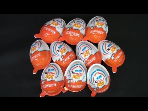 10 x Kinder Joy - Monster Academy (Monster Uni) Unboxing