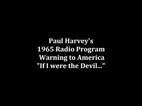 Paul Harvey's 1965 Radio Warning to America - 