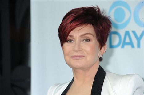 Sharon Osbourne arrives at The CBS Daytime Emmy Awards Afterparty at the Aqua Star Pool, Beverly Hilton, on Sunday, June 22, 2014, in Beverly Hills, CA