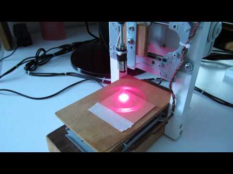 A DIY Laser Engraver build using DVD and CD-ROM/Writer