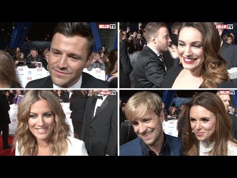 2014 National TV Awards: Kian Egan, Kelly Brook, Mark Wright and Caroline Flack on the red carpet