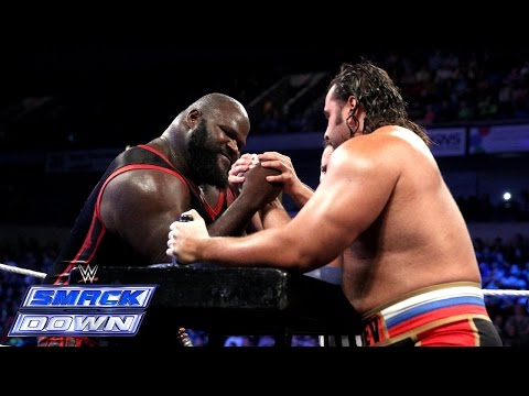 Mark Henry vs. Rusev - International Arm Wrestling Contest: SmackDown, September 12, 2014