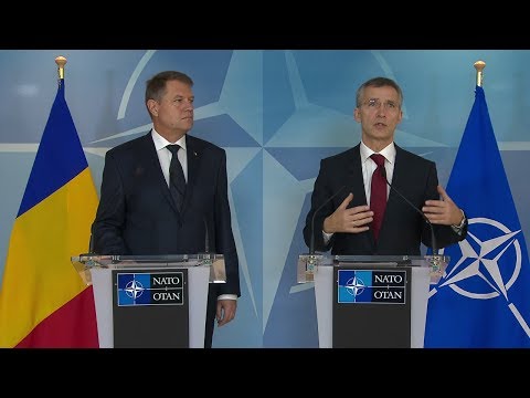 NATO Secretary General with President of Romania - Joint Press Point - 16 JAN 2015