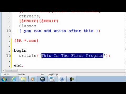 Free Pascal Program Tutorial 1 - Getting Started - Lazarus Download Link