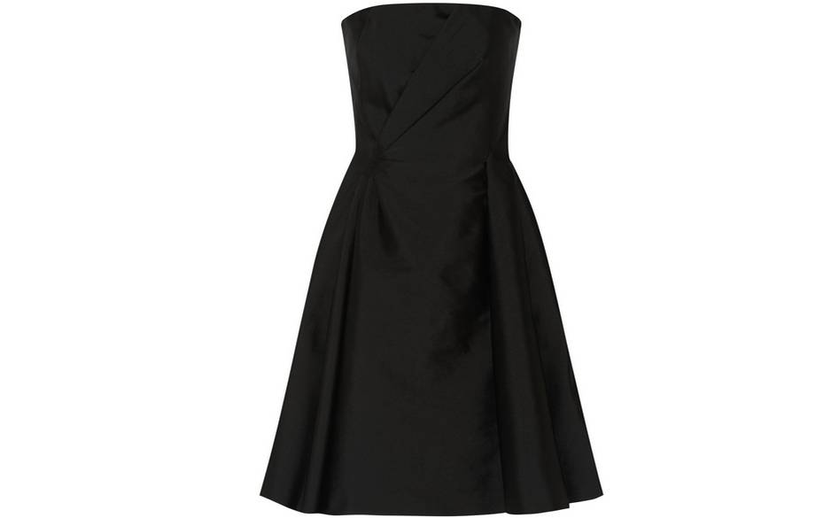 Strapless duchesse-satin dress, £1,025, Alberta Ferretti