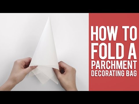 Parchment Paper Piping Bag Tutorial